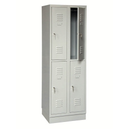 Šatní skříň 4-dveřová č.69  1800x600x500mm šedá
