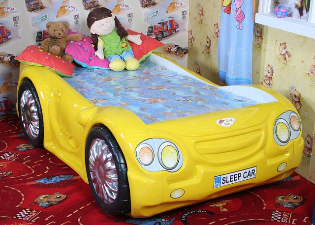 dětská postel auto SLEEPCAR žlutá gallery main image