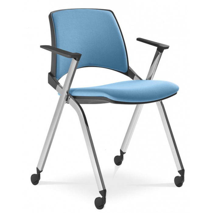 židle JUNO 030/BR-N1,RM, kostra černá, sklopný sedák