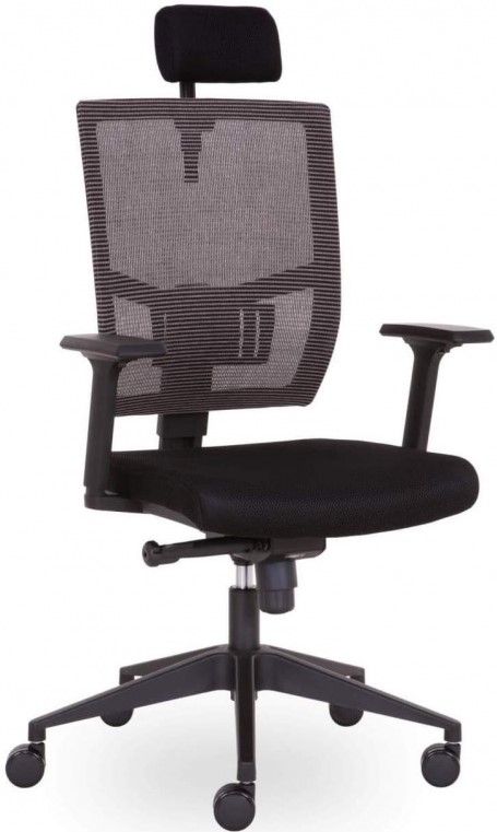 kancelářská židle ANDY s podhlavníkem černá AN 833 gallery main image