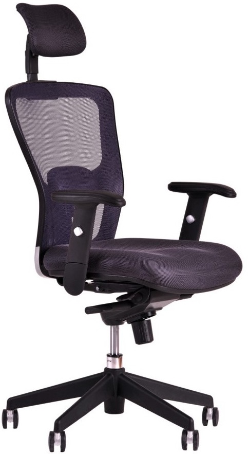 kancelářská židle DIKE s podhlavníkem černá gallery main image