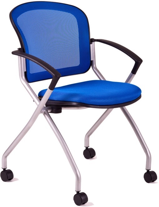 konferenční židle METIS, modrá gallery main image