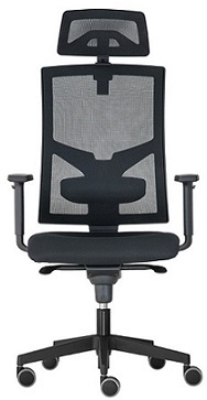 kancelářská židle GAME ŠÉF -synchro,skladová BLACK 27