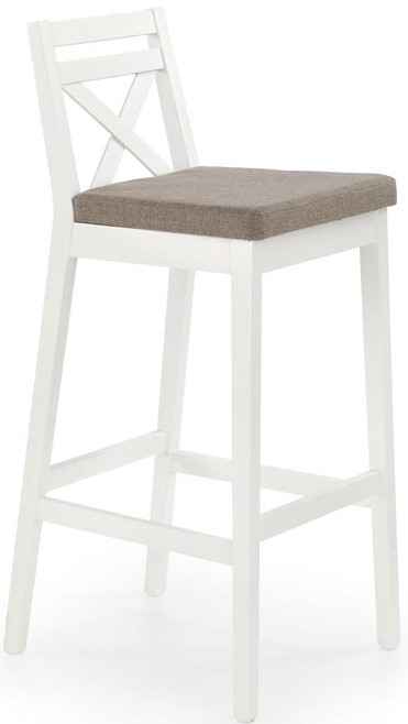 Barová židlička Borys bílá halmar