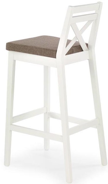 Barová židlička Borys bílá halmar