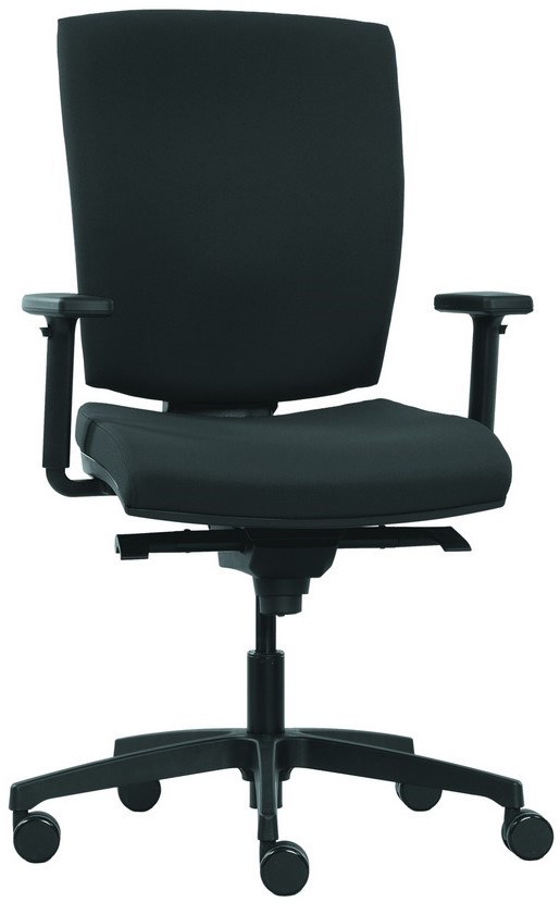 kancelářská židle Anatom AT 986 B od RIM čalouněný sedák a opěrák černá Phoenix 599