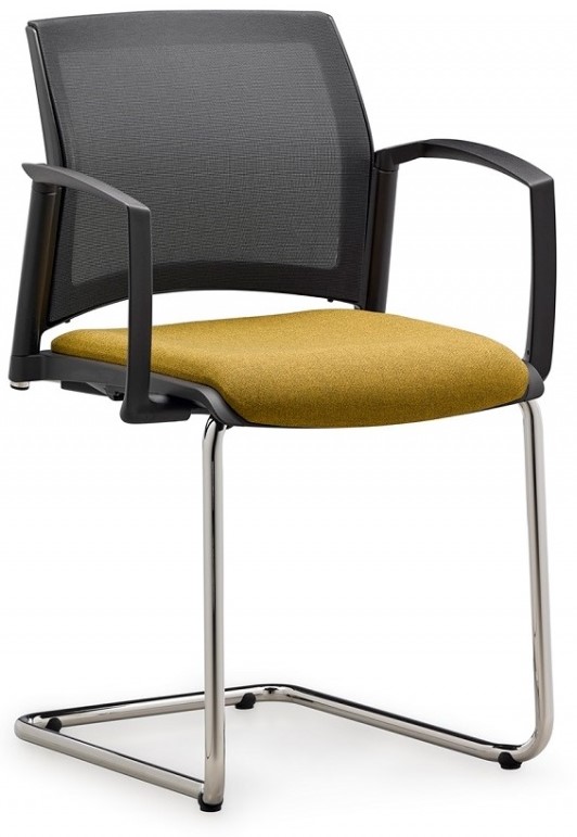 konferenční židle Easy Pro EP 1224 od RIM čalouněný sedák síťovaná opěra
