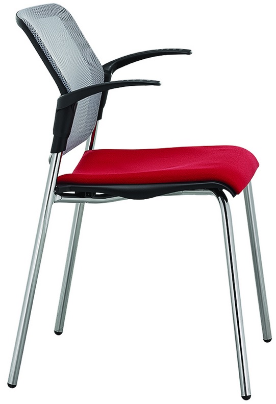 konferenční židle Economy EM 564 od RIM čalouněný sedák síťovaný opěrák