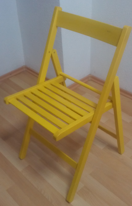 skládací stolička SMART žltá