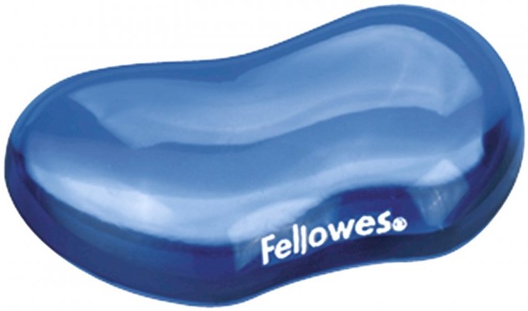Podložka pod zápěstí Fellowers CRYSTAL gelová modrá
