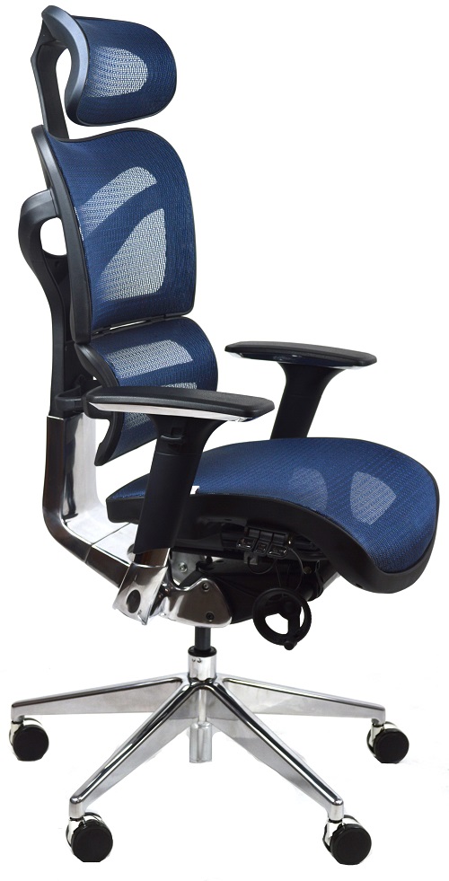 kancelářská židle JNS-701, modrá síťovina W-15 od Mercury