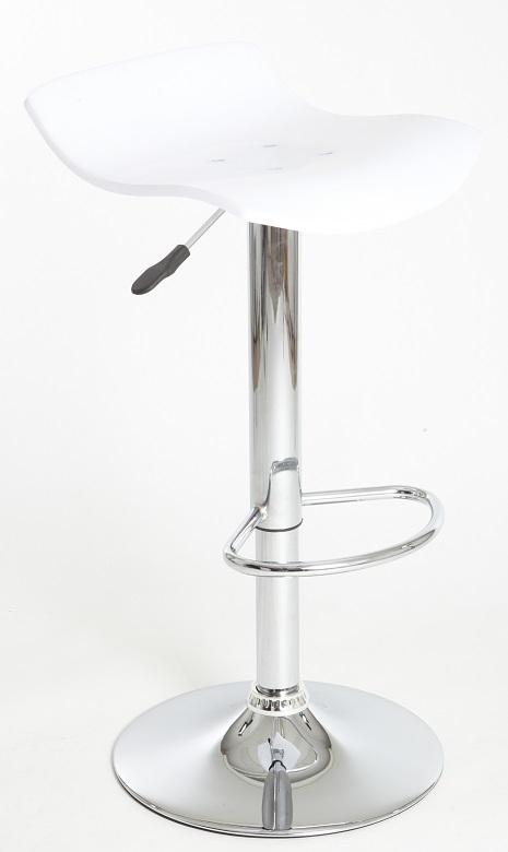 barové židle BOLT barva bílá průhledná