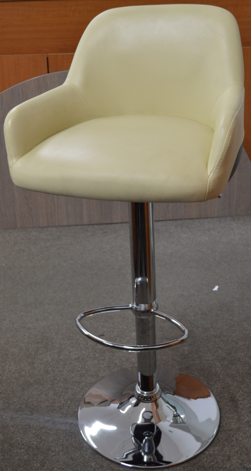 Barová židle krémová koženka, sleva č. AOJ252