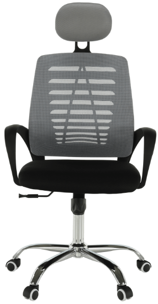 Kancelářská židle, šedá/černá, ELMAS