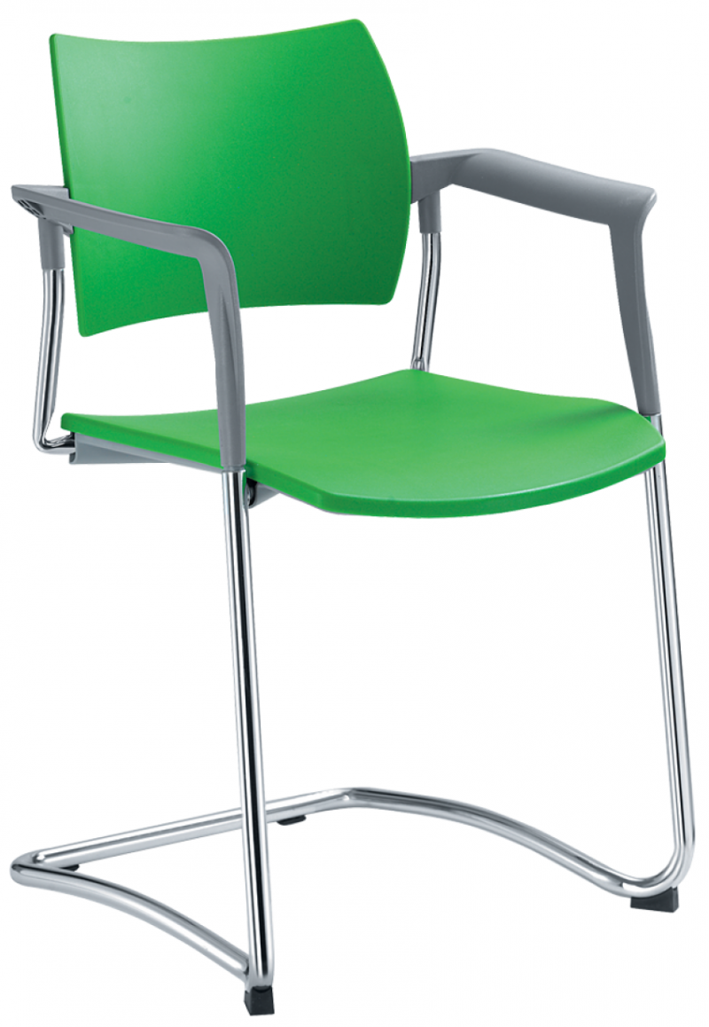 konferenční židle DREAM 131-Z-N4,BR, kostra chrom