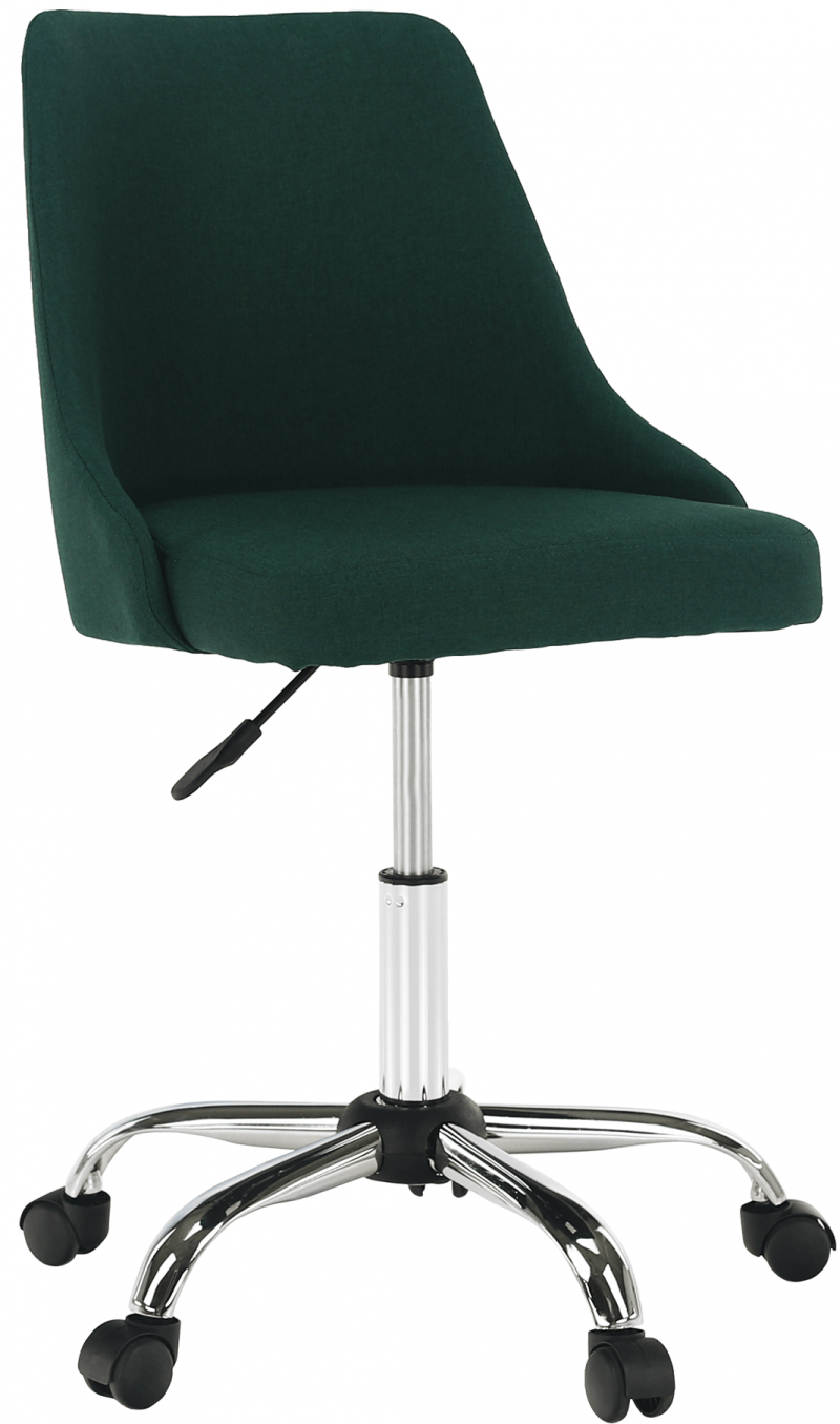 Kancelářská židle EDIZ smaragdová/chrom