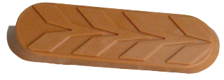 Krytky na kříž na DXRacer kovový, hnědé malé, FD01, sada 5 ks