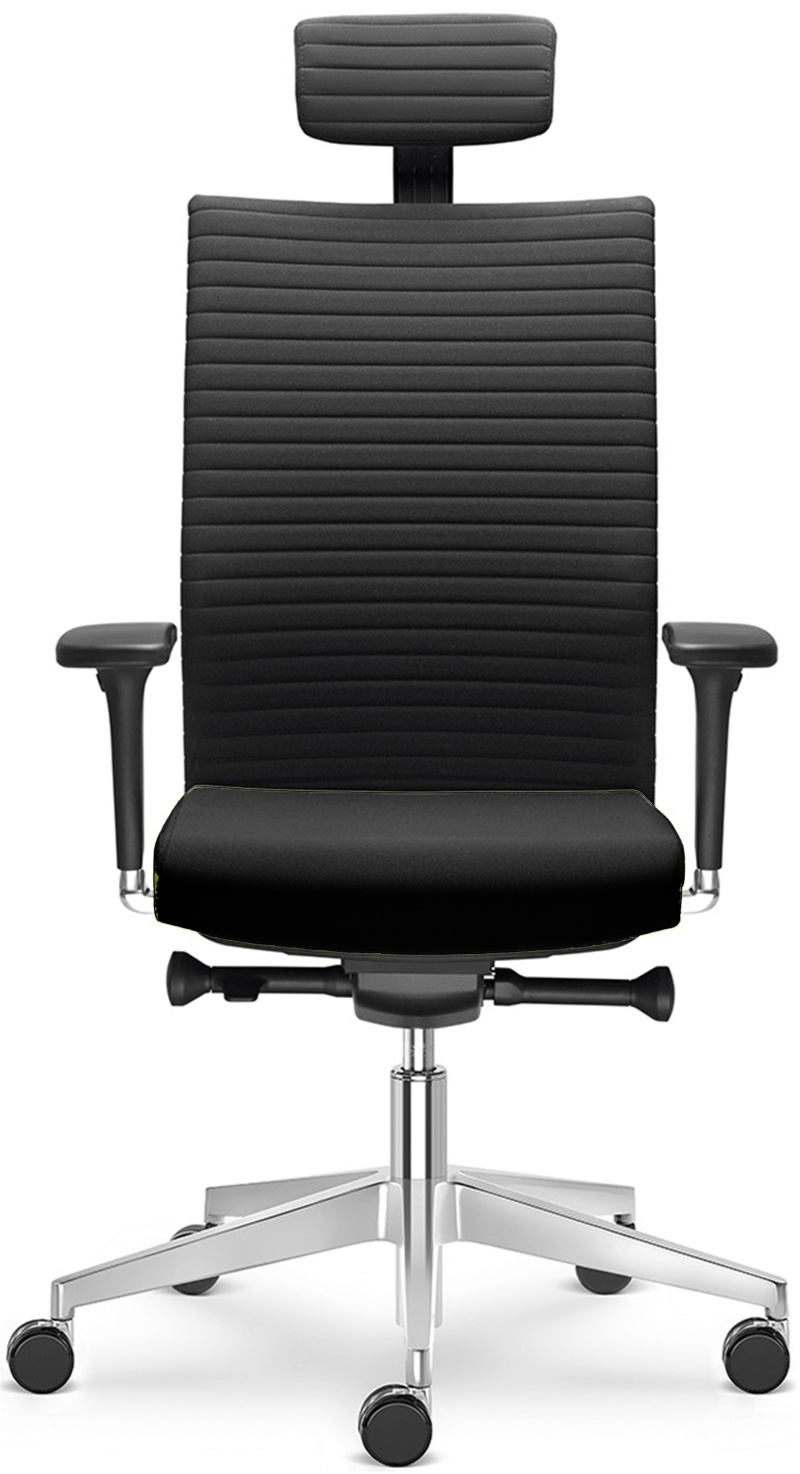 Kancelářská židle ELEMENT 430-SYS, s podhlavníkem, černá skladová