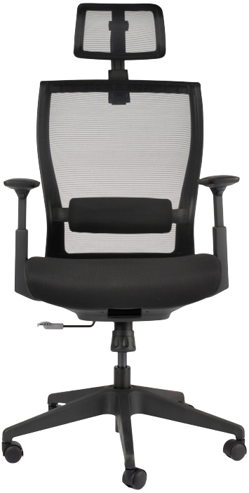 židle MOTOSTUHL M5 černý plast, látka černá+černá