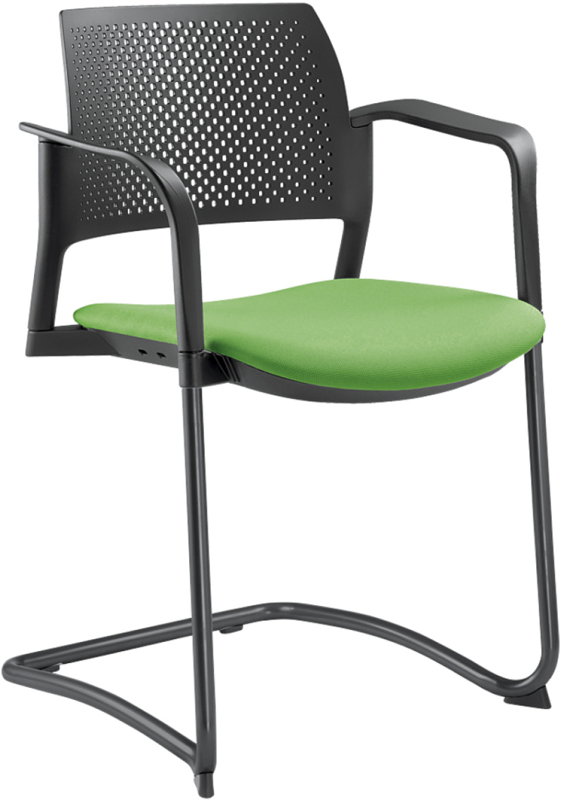 konferenční židle DREAM+ 101BL-Z-N1,BR, kostra černá