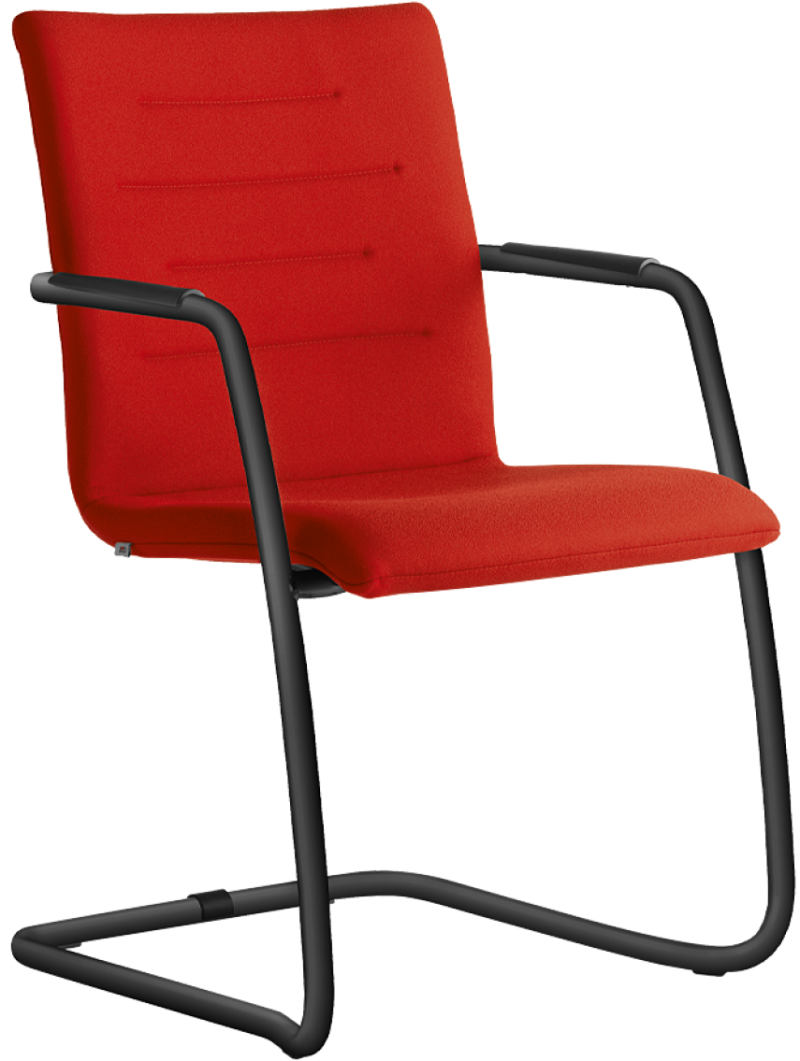 Konferenční židle OSLO 225-Z-N1, kostra černá