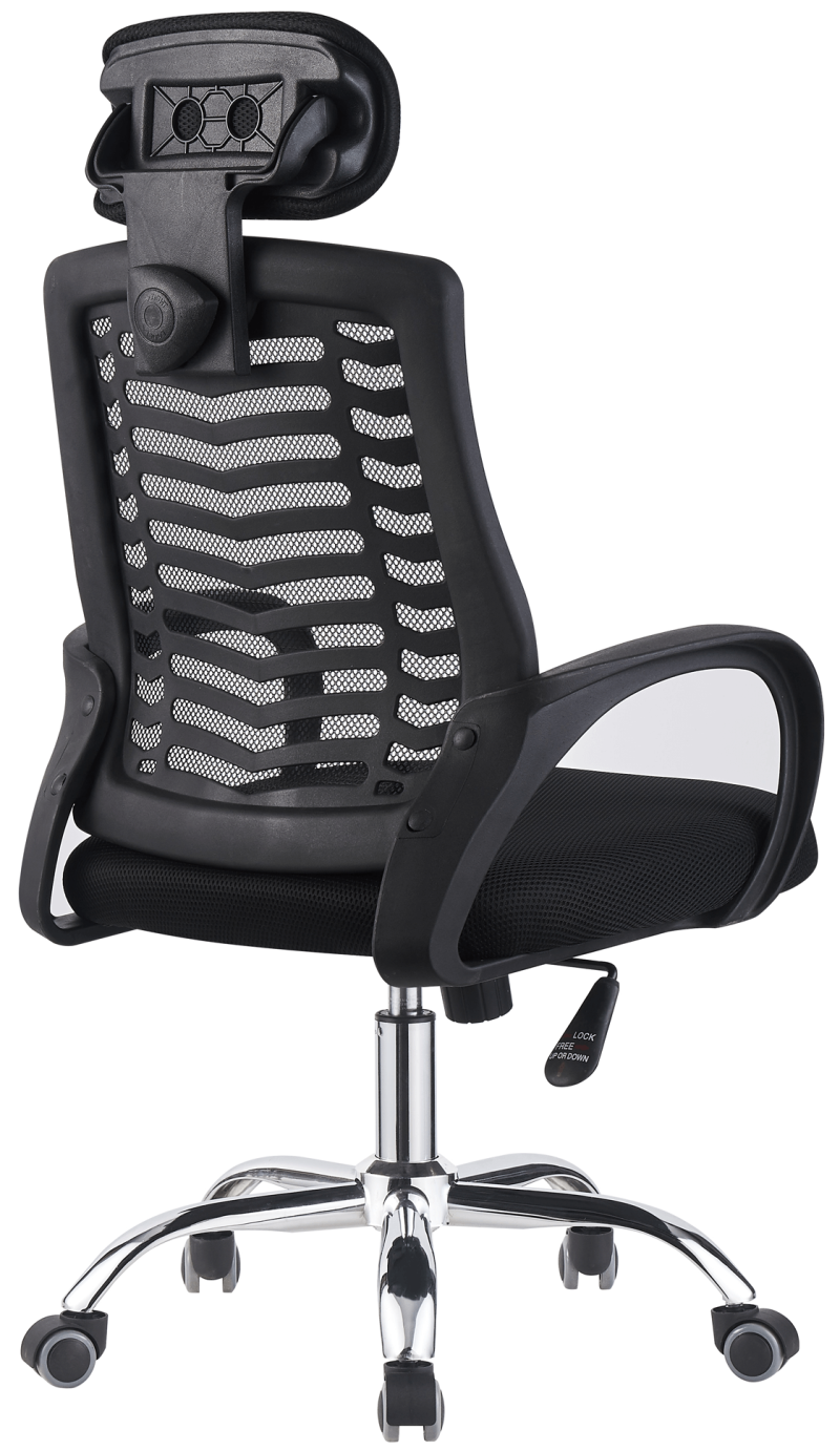 Kancelářská židle, černá/chrom, IMELA NEW TYP 1