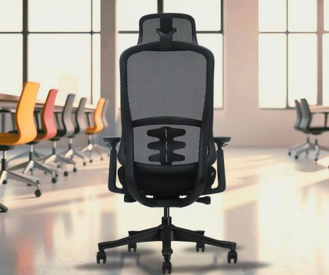 Kancelářská židle LUCIA černá, ergonomická, 8 hodin denně