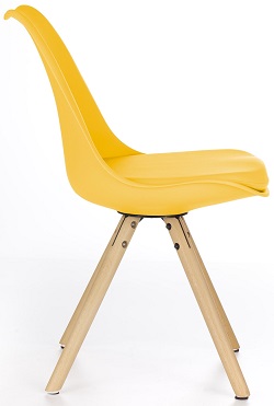 Jídelní židle K201 žlutá Halmar