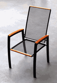 židle kovová Manhatan vysoká gallery main image