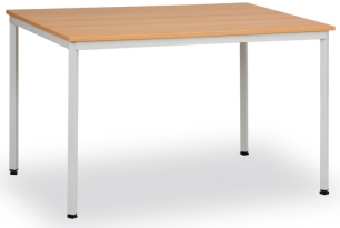Levně KOVO PRAKTIK Jídelní stůl 120 x 60 cm deska šedá