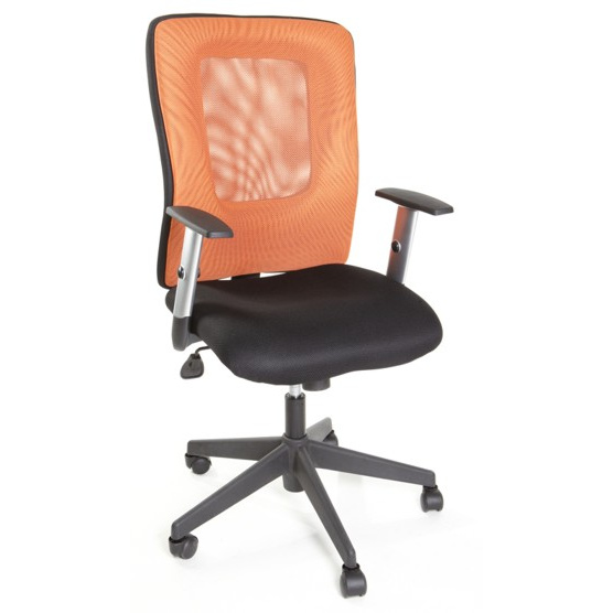 kancelářská židle HANZ oranžovo černý