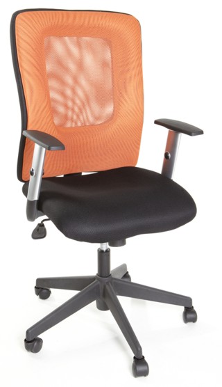 kancelářská židle HANZ oranžovo černý gallery main image