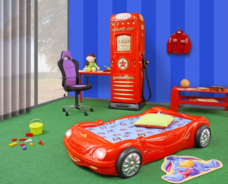 dětská auto postel BOBO červená gallery main image