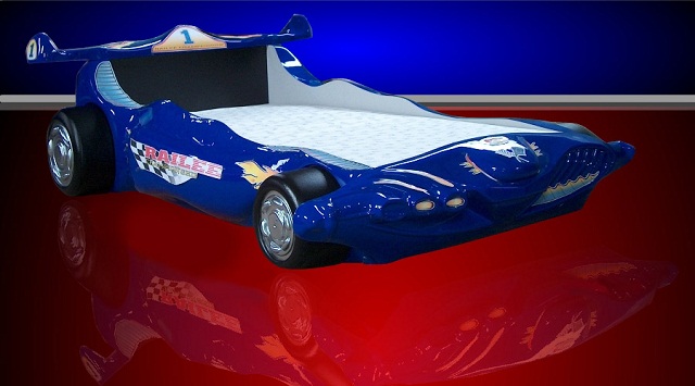 dětská auto postel FORMULE 1 modrá gallery main image