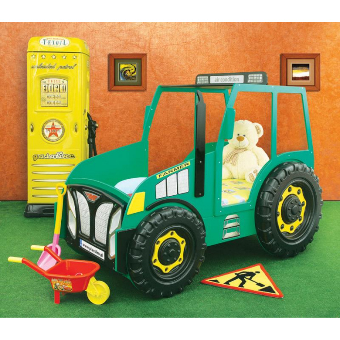 dětská postel Traktor zelený