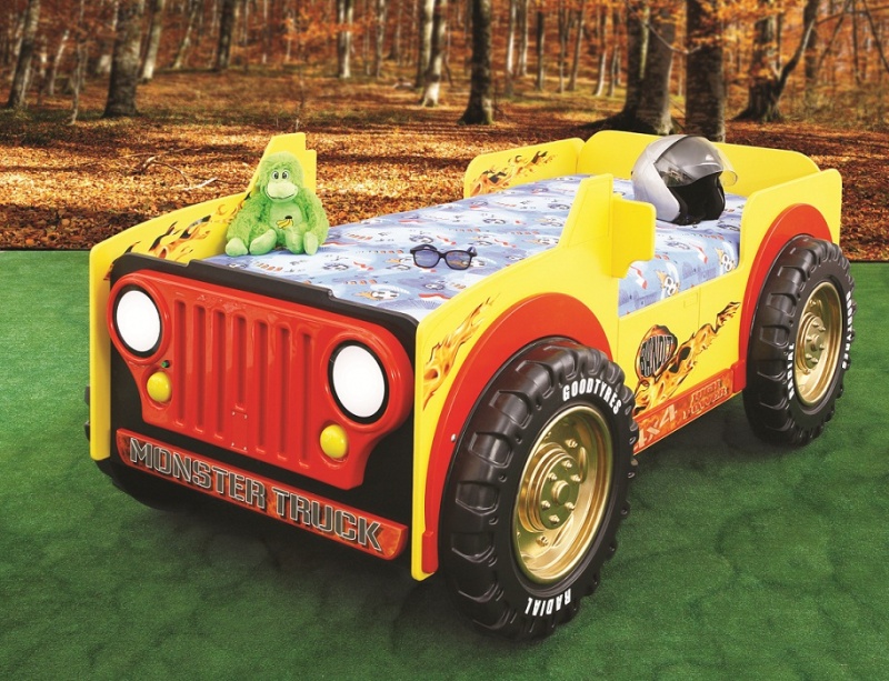 dětská auto postel Monster truck-žlutá gallery main image