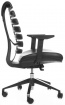 kancelářská židle FISH BONES černý plast, černá koženka PU580165