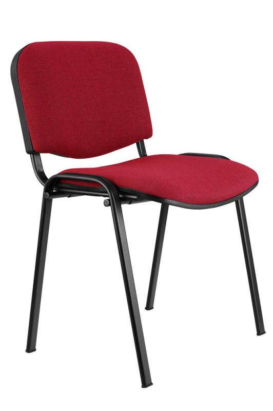konferenční židle NOWOX chromová kostra - šedá látka gallery main image