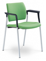 Konferenční židle DREAM 110-N2,BR, kostra šedá