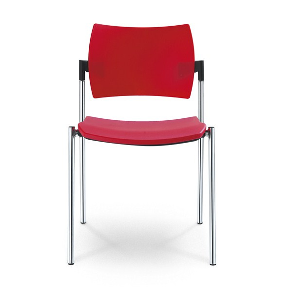 konferenční židle DREAM 110/B-N2 plast, kostra šedá, područky