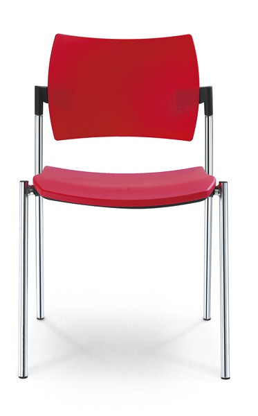konferenční židle DREAM 110/B-N2 plast, kostra šedá, područky gallery main image