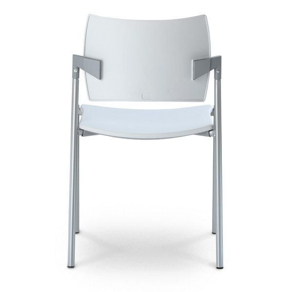 konferenční židle DREAM 111-N2 plast, kostra šedá