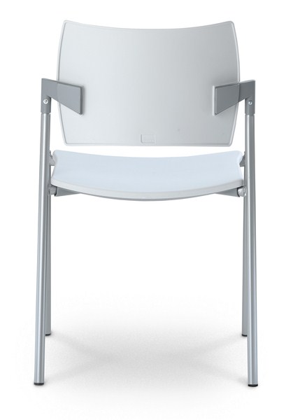 konferenční židle DREAM 111-N2 plast, kostra šedá gallery main image