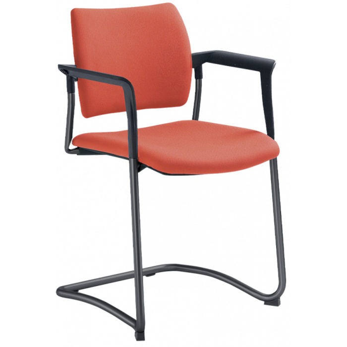 konferenční židle DREAM 130-Z-N1,BR, kostra černá 