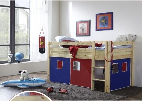 dětská vyvýšená postel 1 - modročervená gallery main image