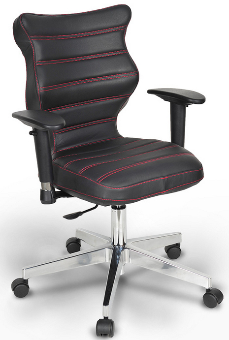 Židle VERO velikost 6 černo-červená proužkovaná, chromový kříž gallery main image
