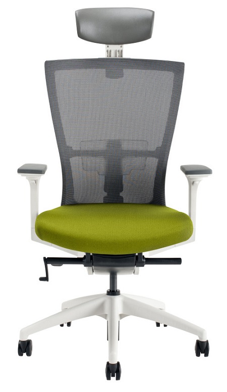 OFFICE PRO židle MERENS WHITE s podhlavníkem gallery main image