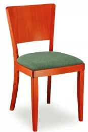 Dřevěná jídelní židle čalouněná
