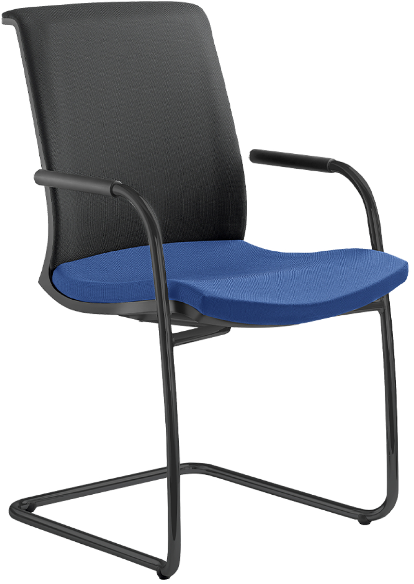 Konferenční židle LYRA NET 204-Z-N1, kostra černá