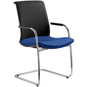 Konferenčná stolička LYRA NET 204-Z-N4, kostra chrom